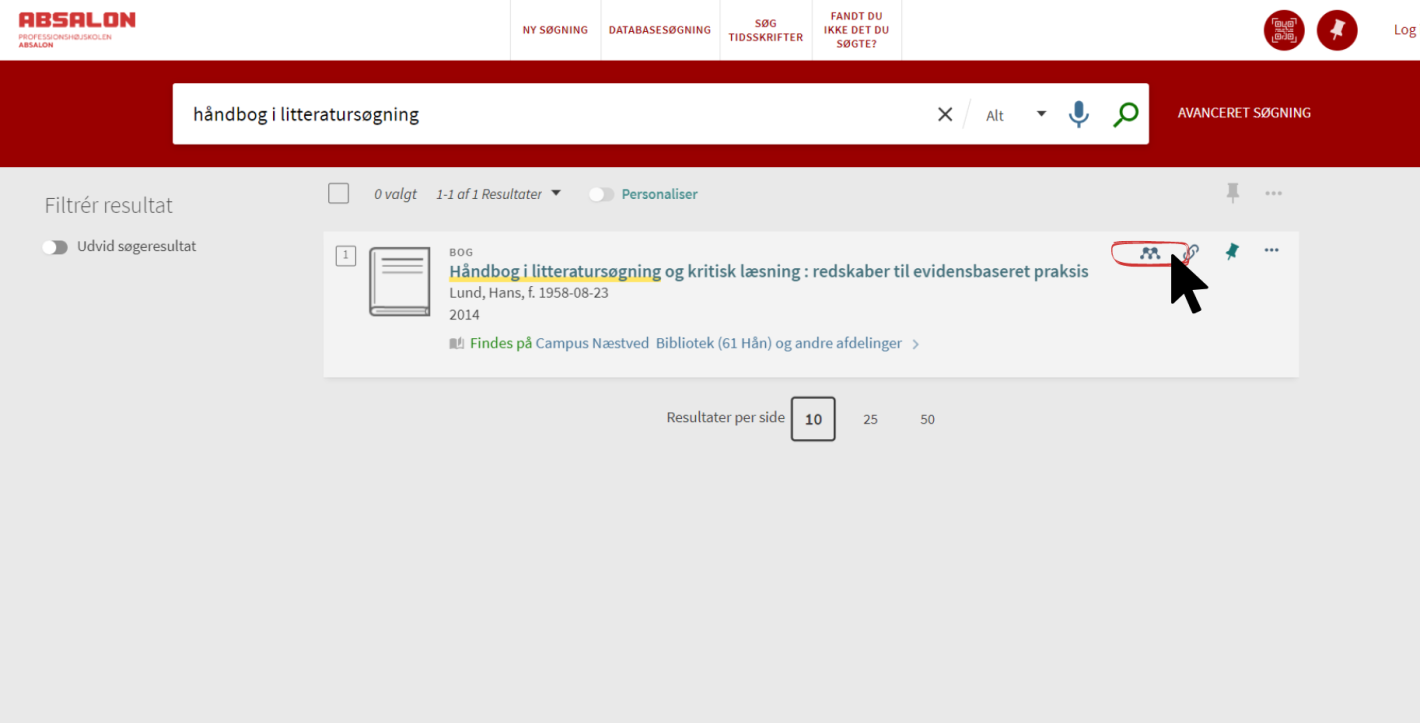 Skærmbillede der viser hvordan man opretter en reference fra Primo i Mendeley